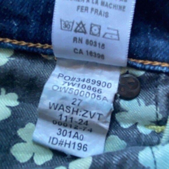 Lucky Women’s Sweet N Low Dark Wash Distressed Bootcut Size 4 - Picture 4 of 8